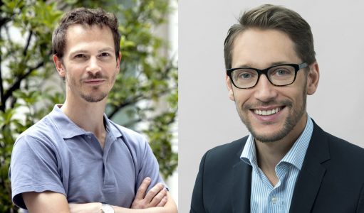 Le binôme: Nicolas Manel, à gauche, et Sylvain Carlioz, à droite. Crédit Uriel Chantraine/Curie