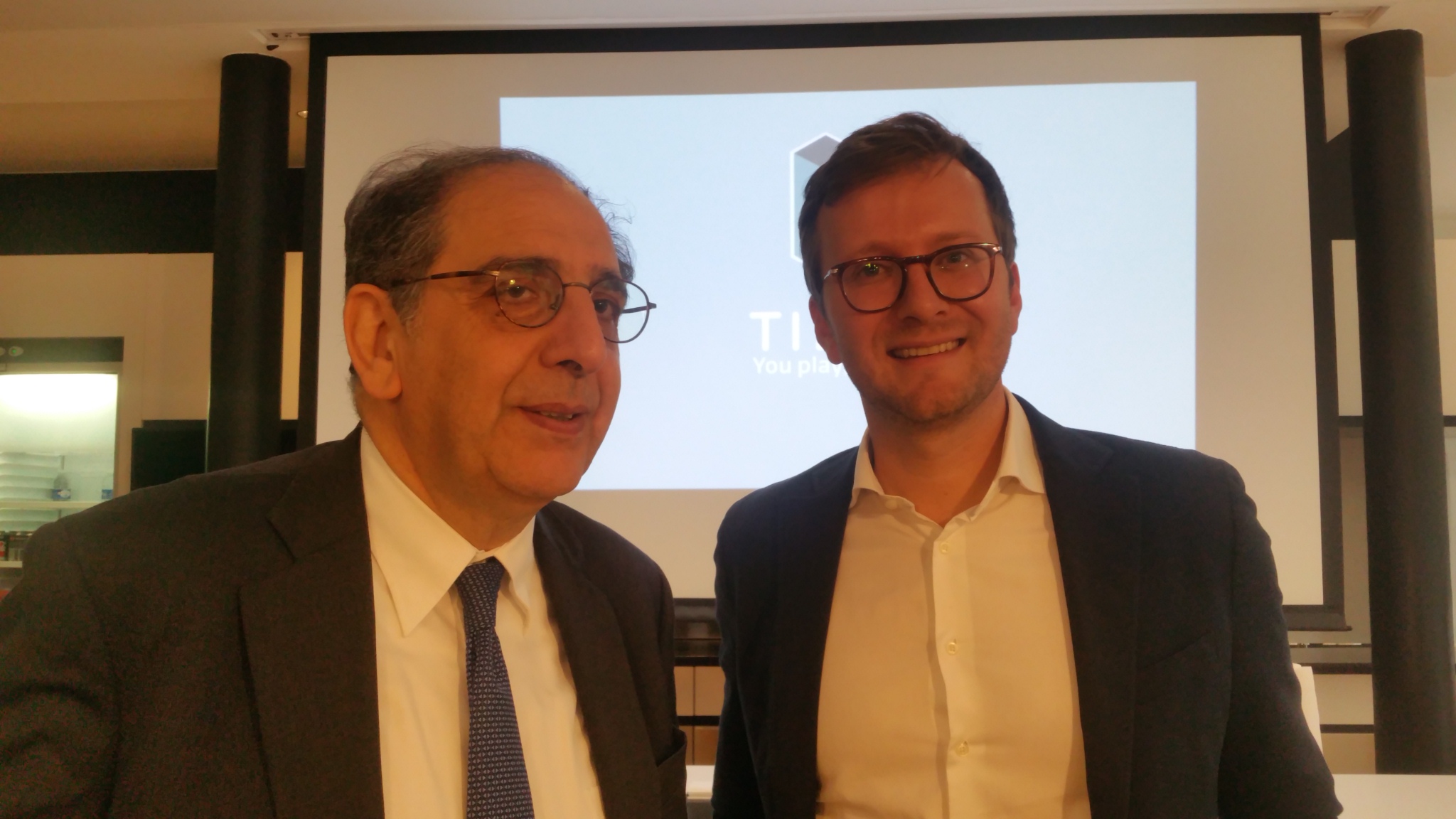 Pr Jose-Alain Sahel et Edouard Gasser, DG de Tikilab Healthcare - crédit photo Thérèse Bouveret