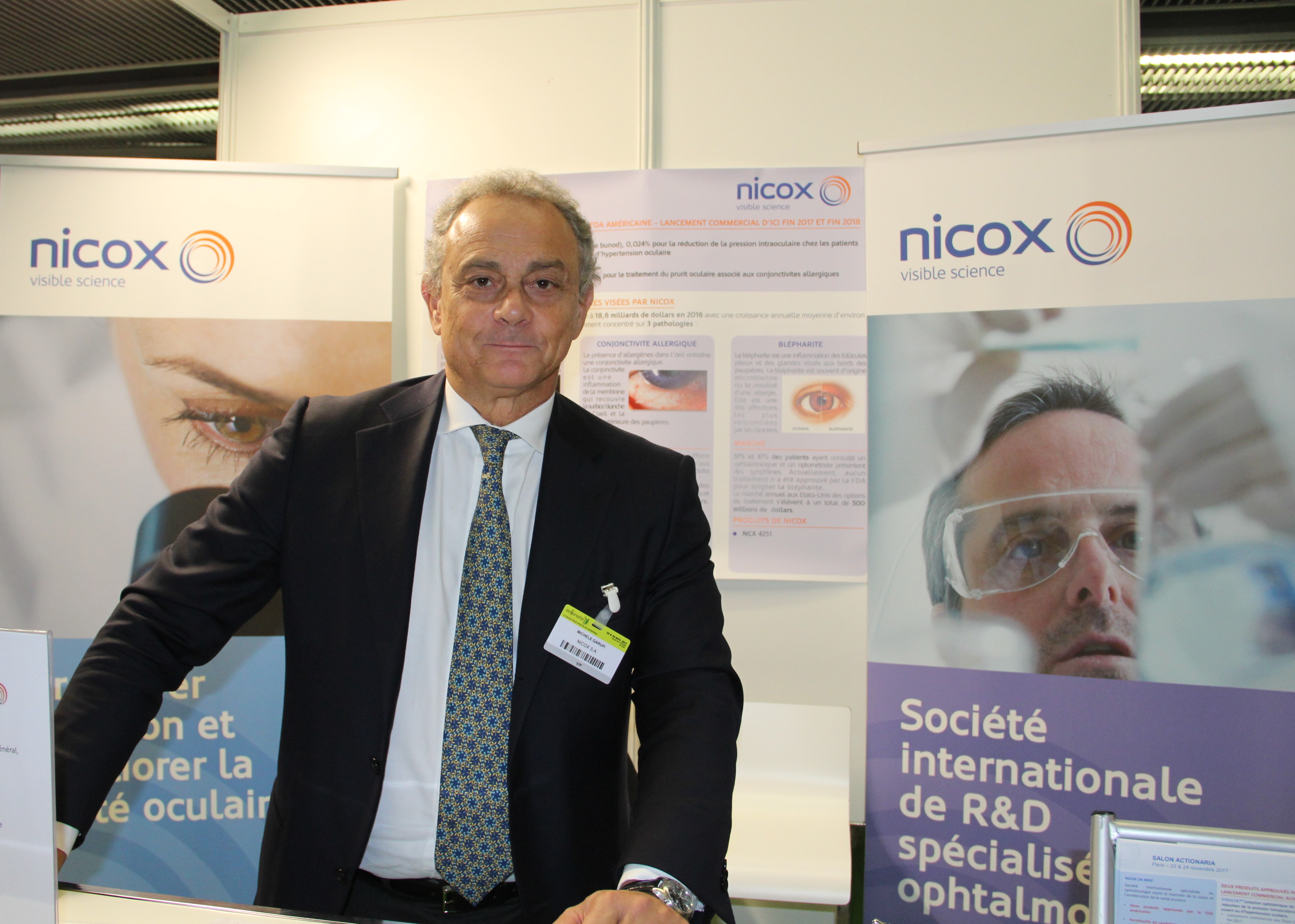 Michele Garulfi, PDG de Nicox - crédit Th. Bouveret