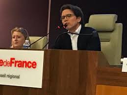 Clôture du colloque par Goeffroy Didier, Vice-Président du Conseil Général Ile -de-France, à sa gauche, Pascale Augé