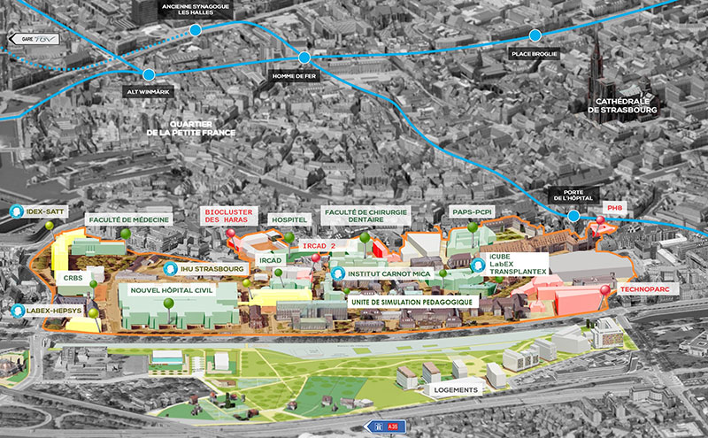 Campus Medtech de Strasbourg créé en 2012 - crédit Eurométropole de Strasbourg